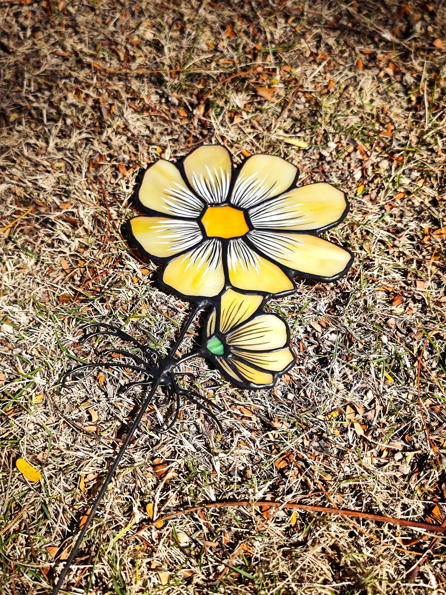 Stained Glass Flower, Mother’s Day Gift – Personalized Birth Flower Suncatcher, Handmade Glass Art, Unique Floral Home Decor, Window Hanging