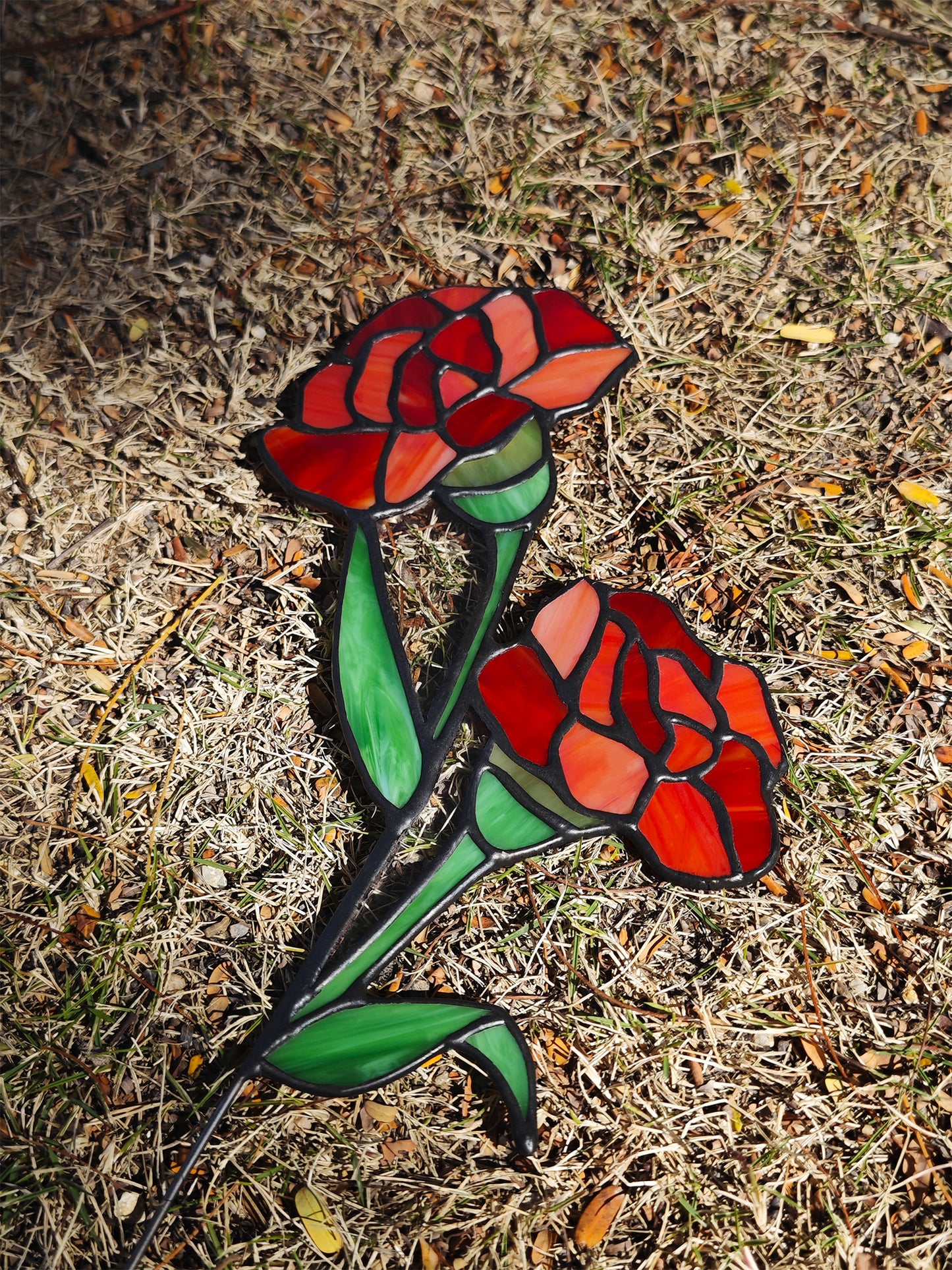 Stained Glass Flower, Mother’s Day Gift – Personalized Birth Flower Suncatcher, Handmade Glass Art, Unique Floral Home Decor, Window Hanging