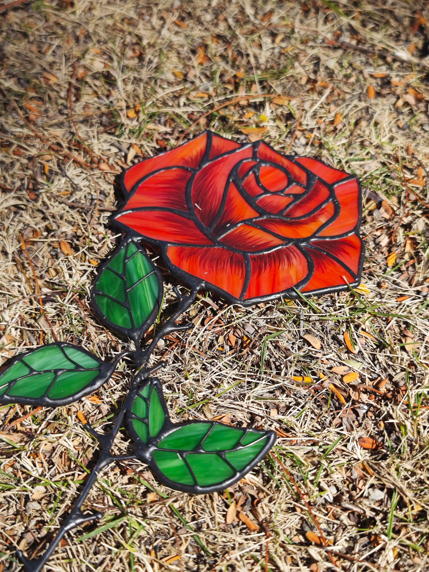 Stained Glass Flower, Mother’s Day Gift – Personalized Birth Flower Suncatcher, Handmade Glass Art, Unique Floral Home Decor, Window Hanging